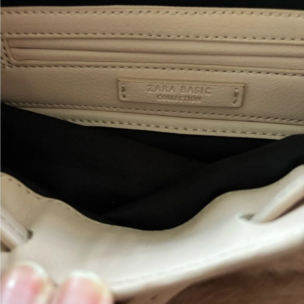 Zara Pink Faux Fur Fuzzy Pink Back Pack Faux Leather Pockets Wristlet NEW